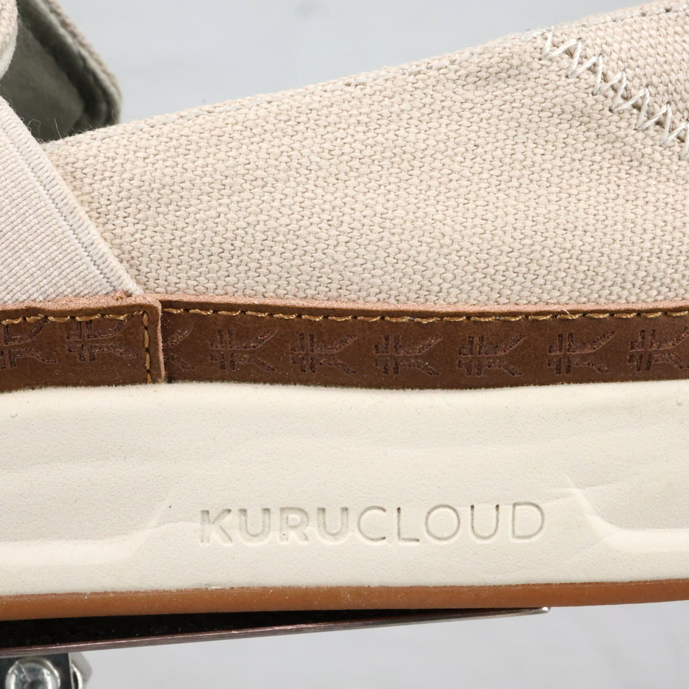 Kuru Shoes Womens 6 M Beige Canvas Roam Alta Slip On Sneakers Loafers Flats - Picture 6 of 14